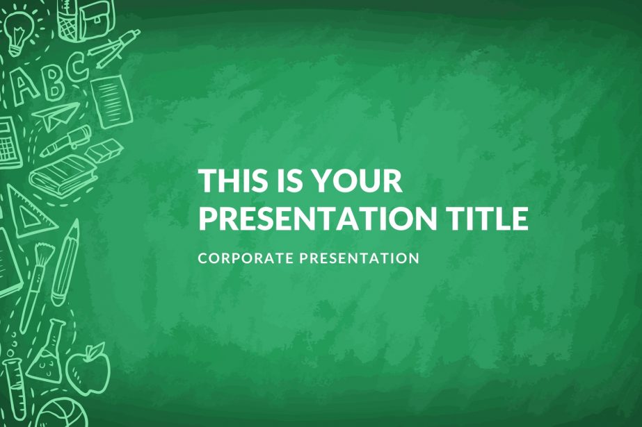 Greenboard Free PowerPoint Template, Google Slides, Keynote