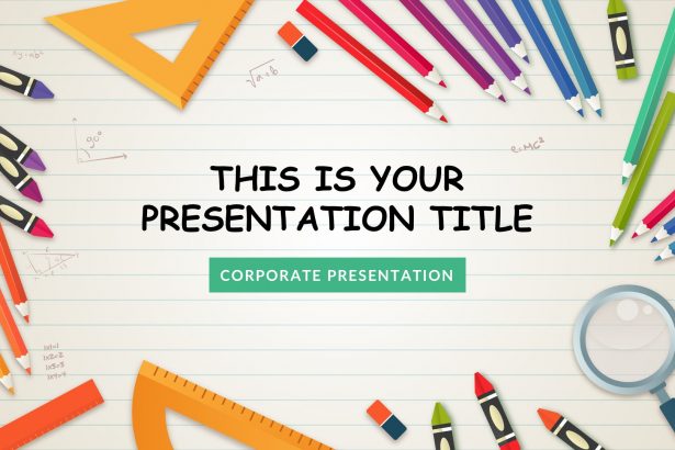 Kindergarten Free PowerPoint Template, Google Slides, Keynote