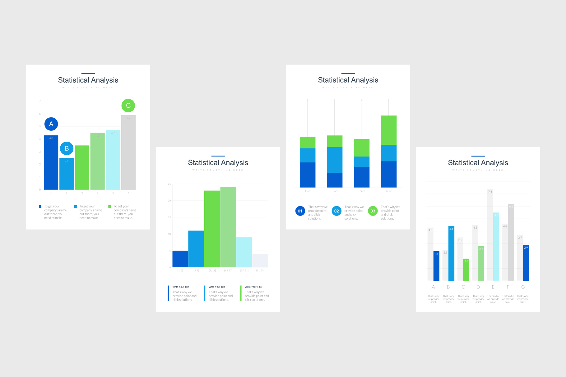 Professional Portrait Bar Charts