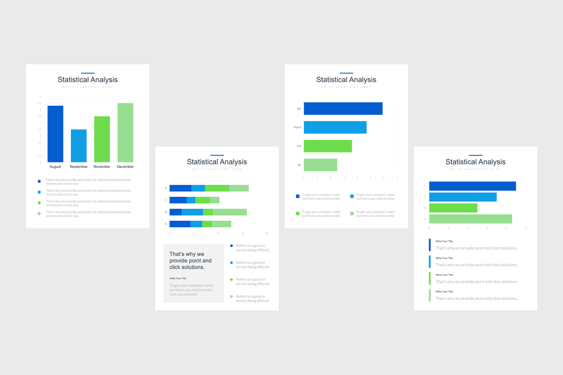 Professional Portrait Bar Charts