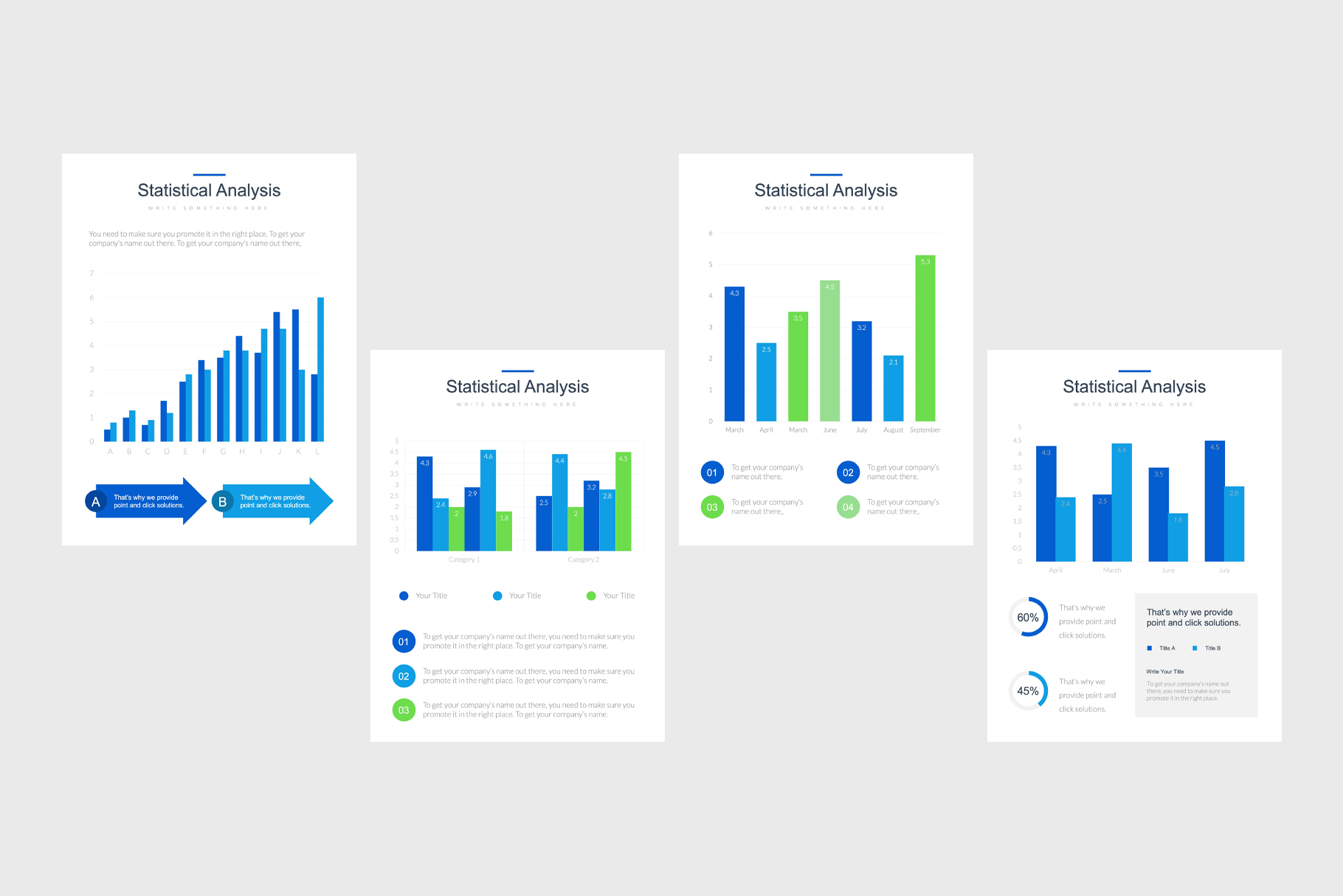 Professional Portrait Bar Charts