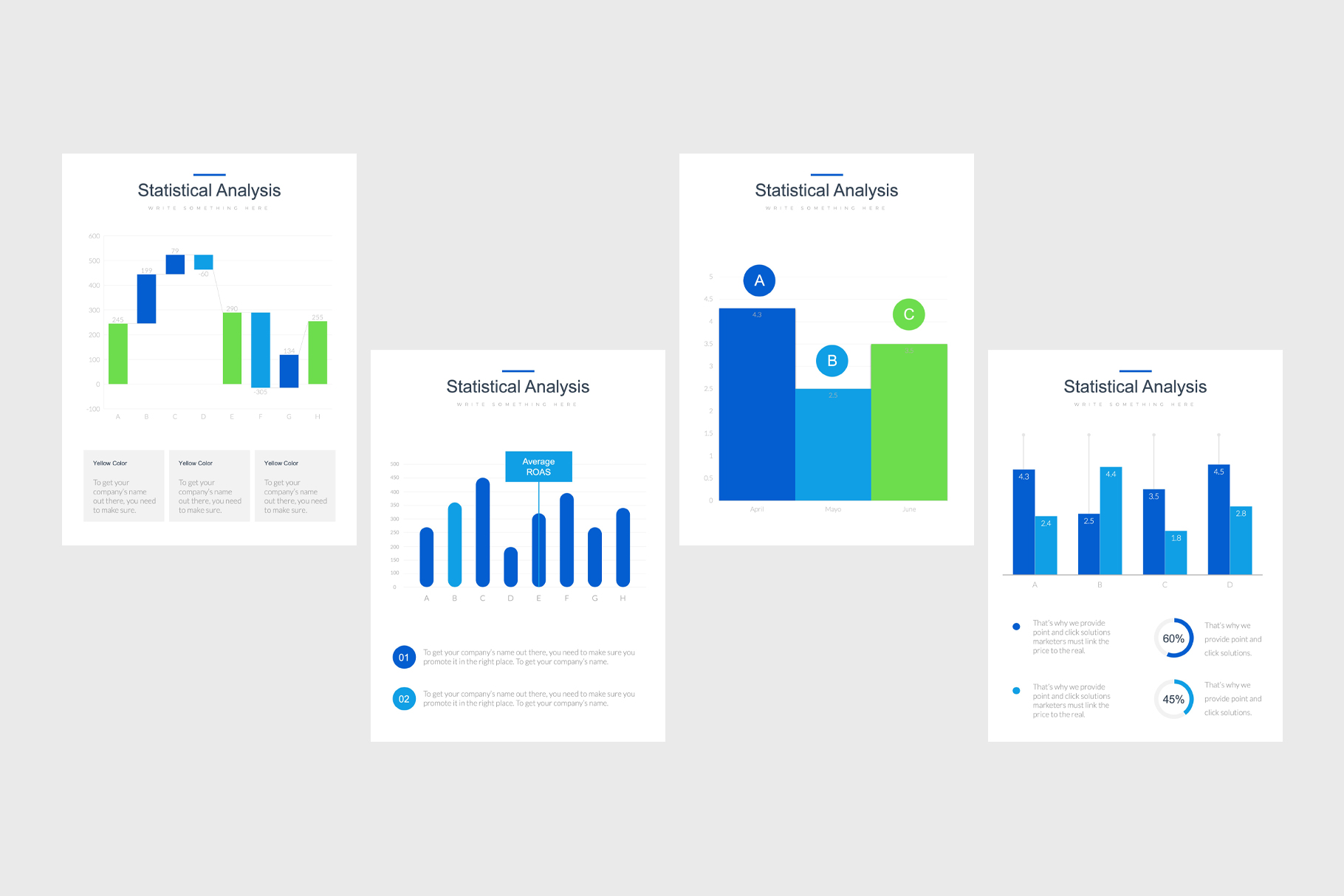 Professional Portrait Bar Charts