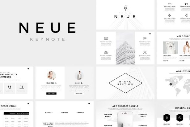 Neue Minimal Keynote Template