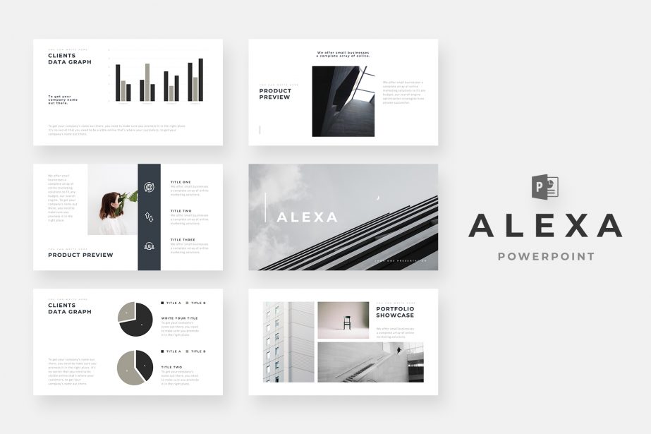 Minimalist and Simple Presentation Templates