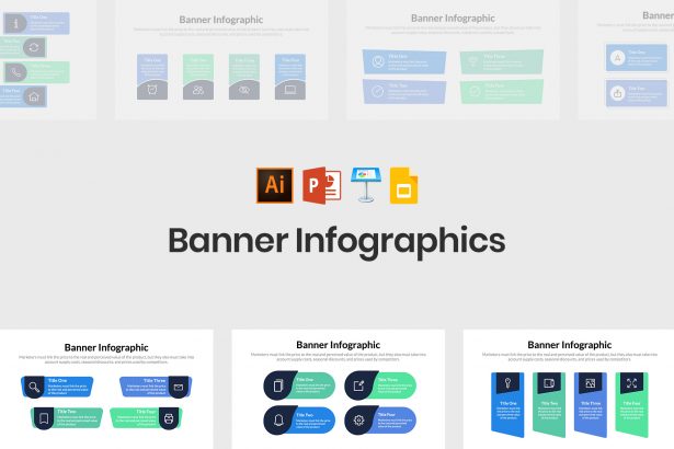 Banner Infographics for PowerPoint and Keynote