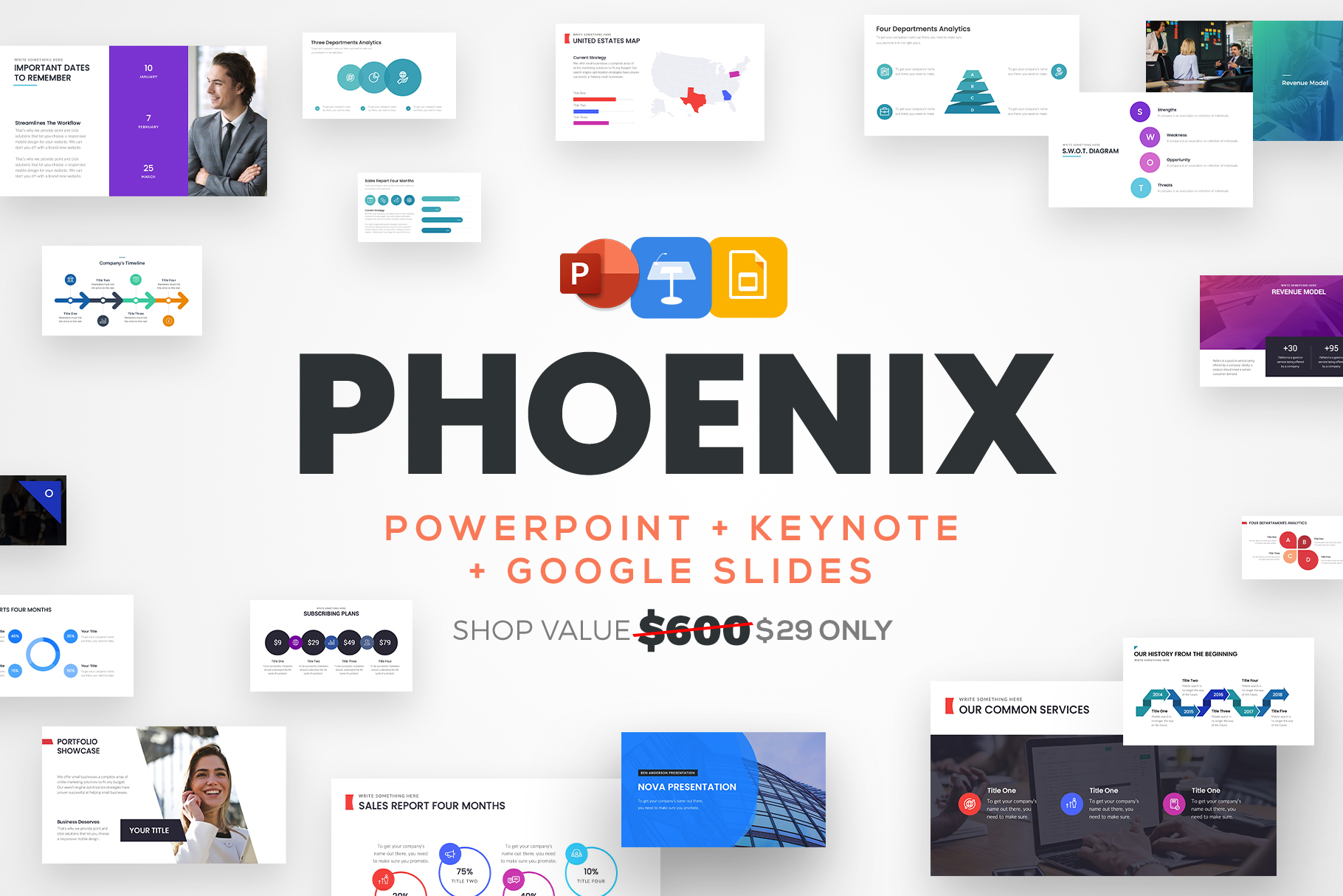 PowerPoint Template, Google Slides, Keynote Template