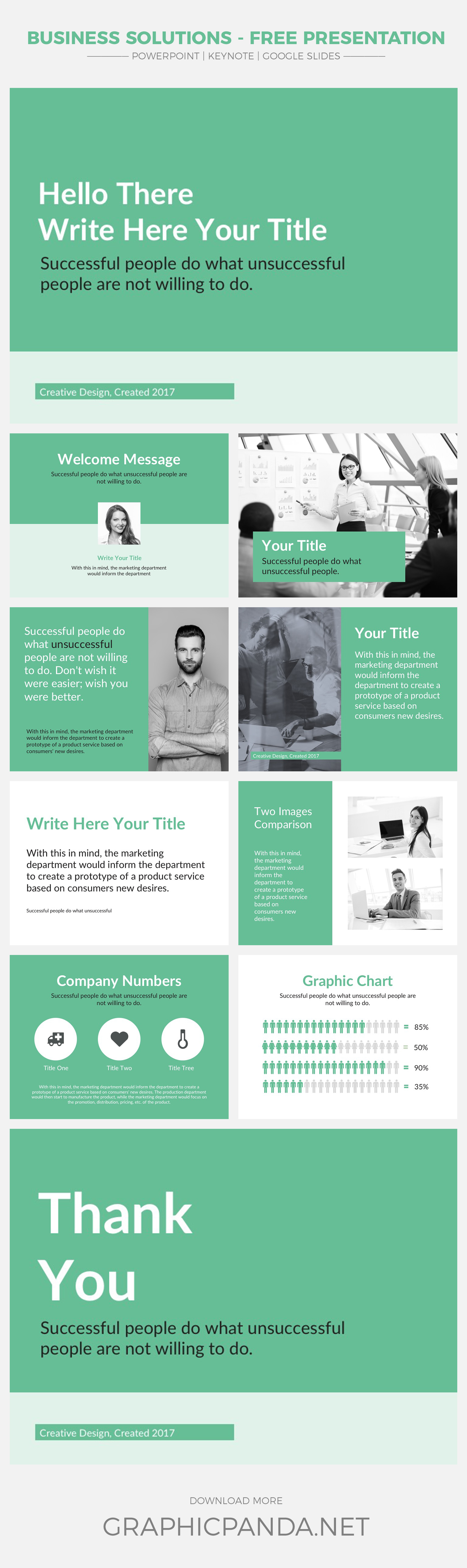 This free Business Solutions PowerPoint Template will help you influence your audience, clients and potential investors to take the action in the direction you are expecting. This template comes with many digital assets to make a clean and modern business presentation.