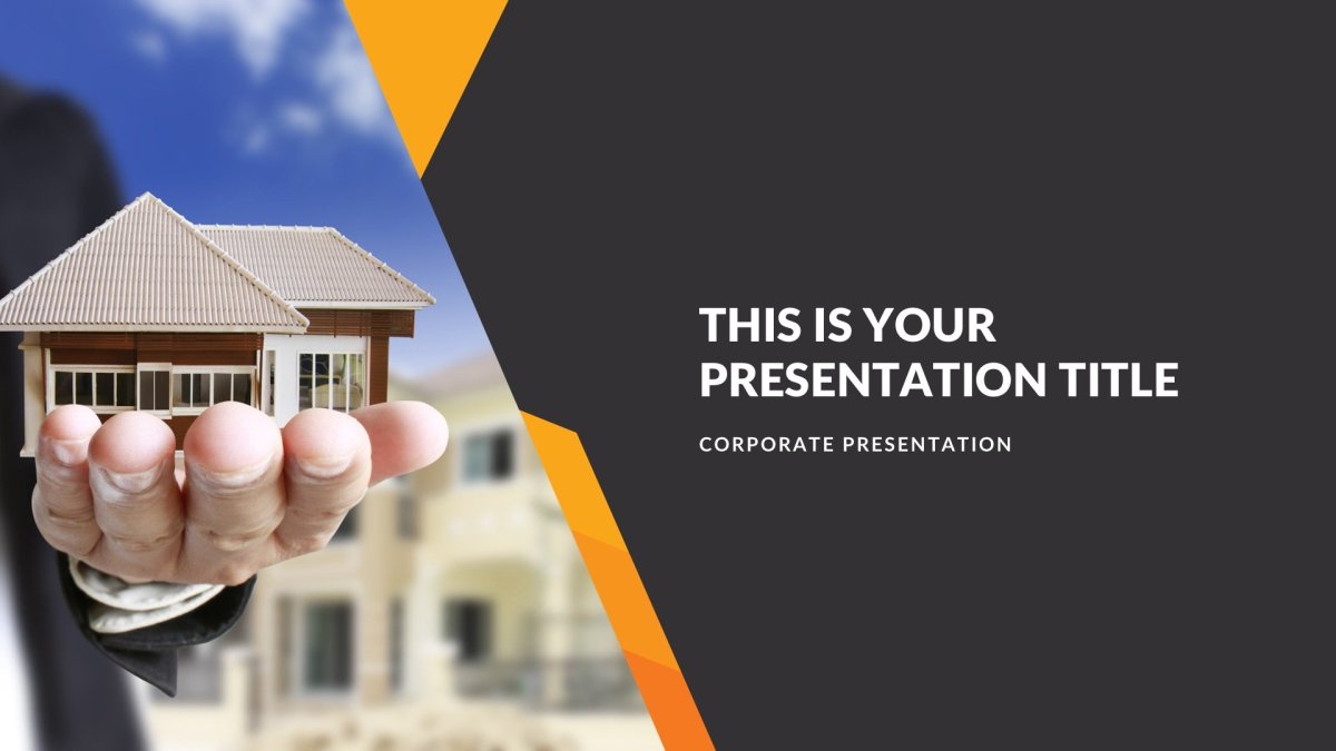 Constructor Real Estate Free PowerPoint Template