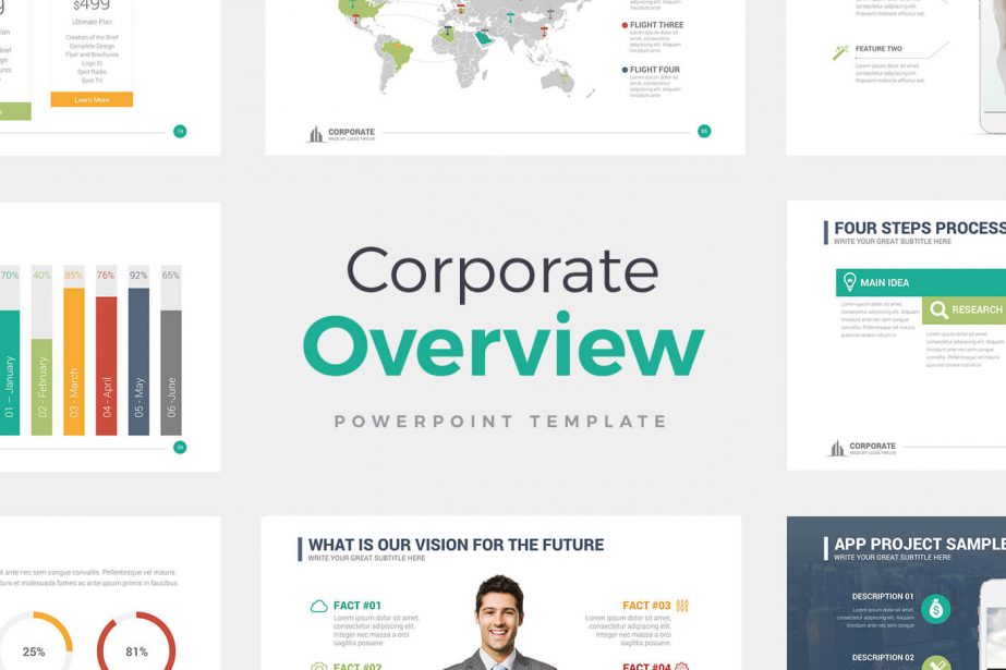 best free powerpoint templates - google slides - Corporate Overview PowerPoint Templates