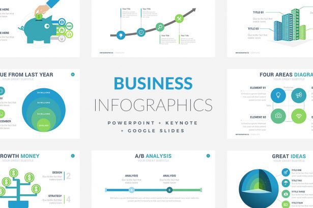 Business Infographic Template - PowerPoint Template - Keynotes Themes - Google Slides