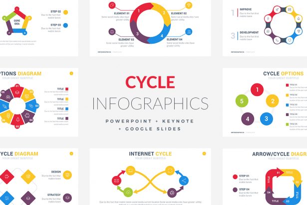 Cycle Infographic Templates - PowerPoint Templates - Keynote Themes - Google Slides.psd