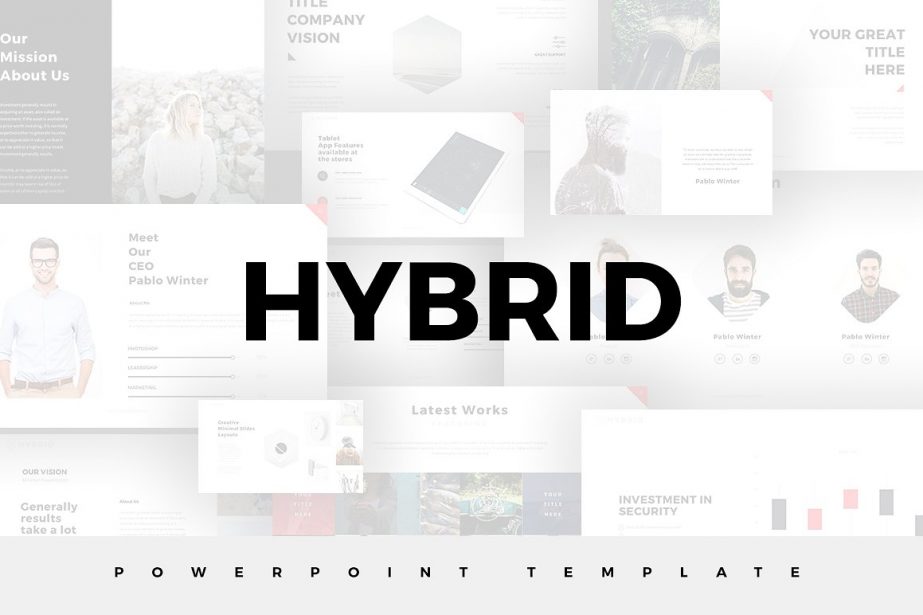 Hybrid Minimal Templates - PowerPoint Templates - Keynote Themes - Google Slides