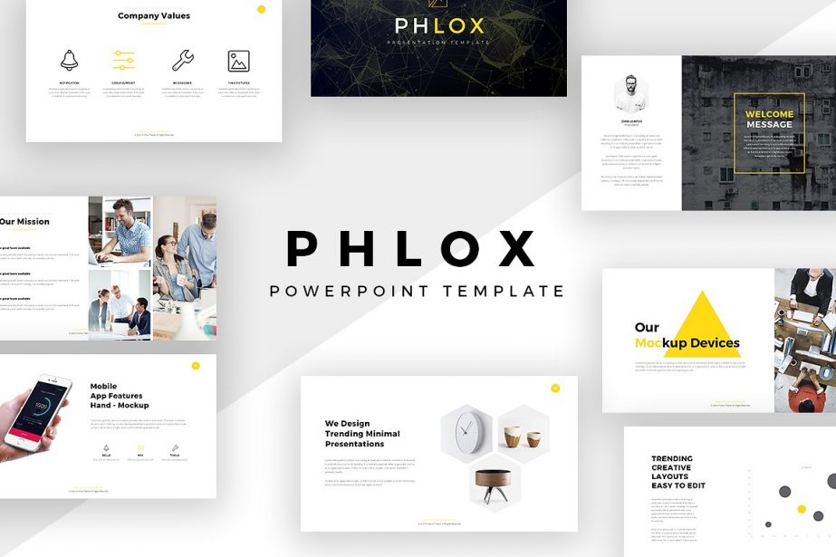 Phlox Minimal - PowerPoint Templates - Keynote Themes - Google Slides