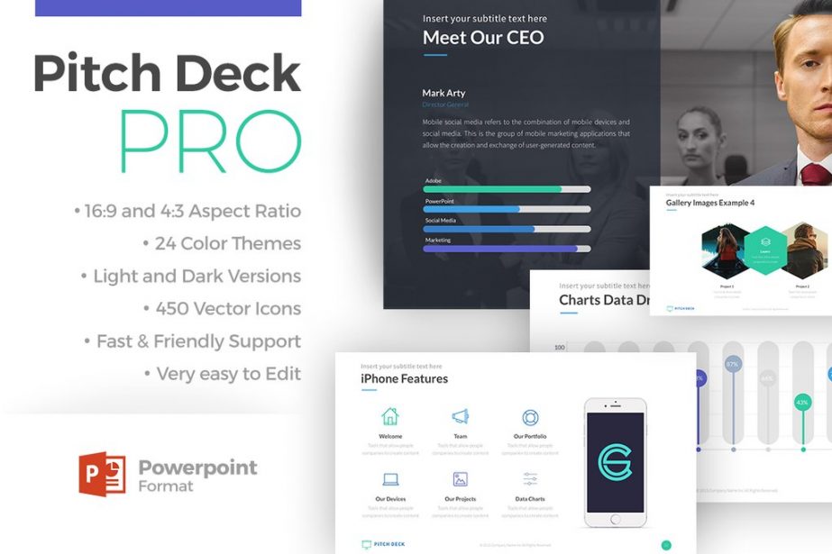 Pitch Deck Pro - PowerPoint Templates - Keynote Themes - Google Slides