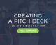 creating a pitch deck in powerpoint - free pitch deck template