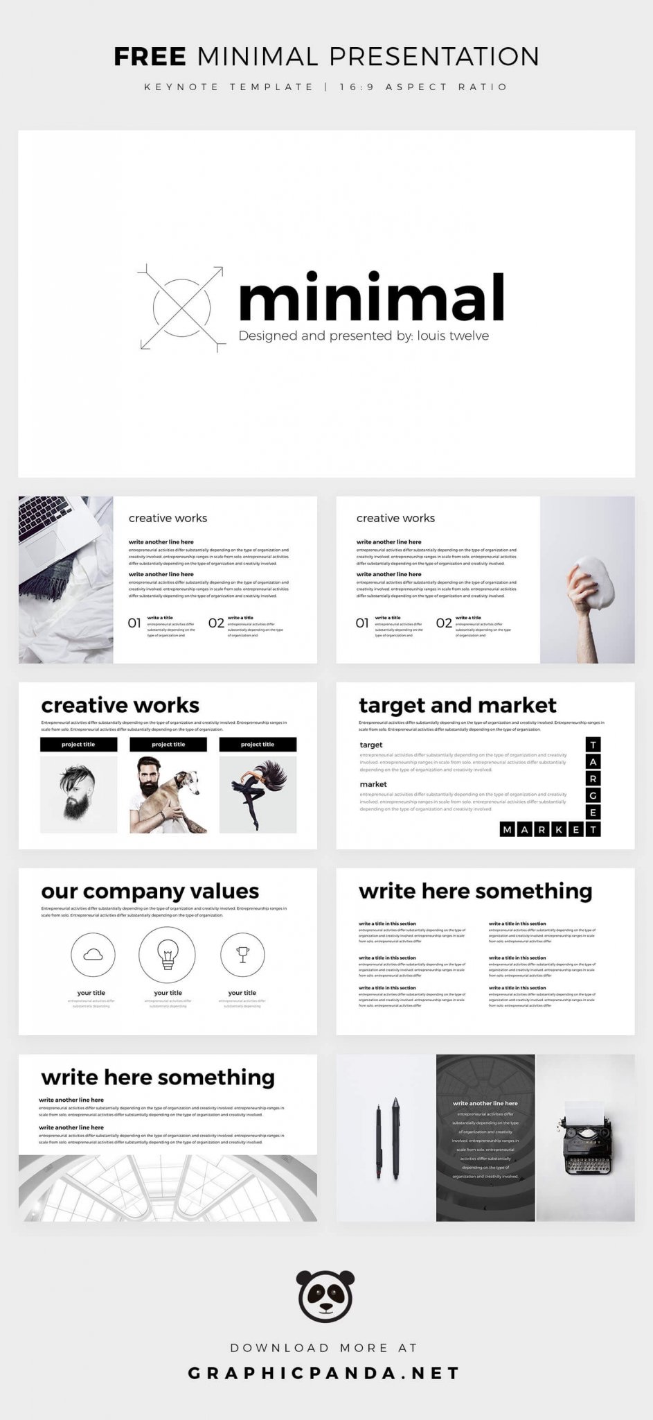 Free Minimal Keynote Templates