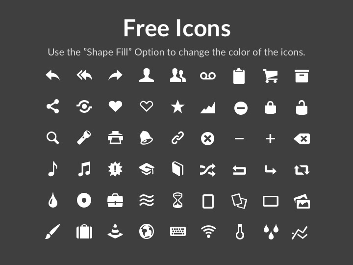 Free Professional PowerPoint and Keynote Google Sldies Theme Icons 1