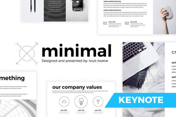 Free Minimal Keynote Template