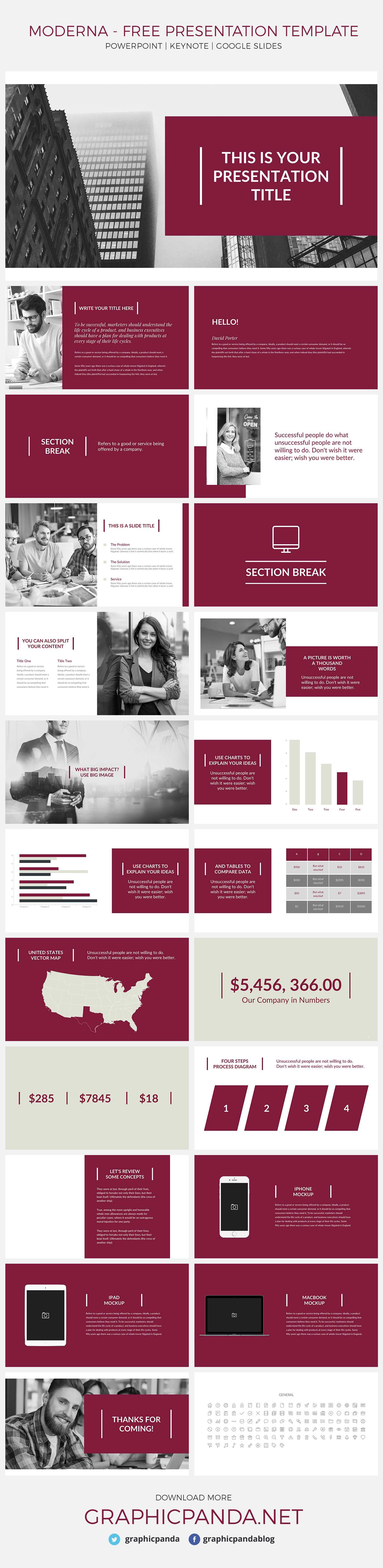 This modern google slides presentation template is unique from any of the others because it makes you look even more professional and helps you to present your data in a more serious way. I am going to highlight some of the specific slides that our designers worked extremely hard on because they all new and going to help you create a successful presentation.