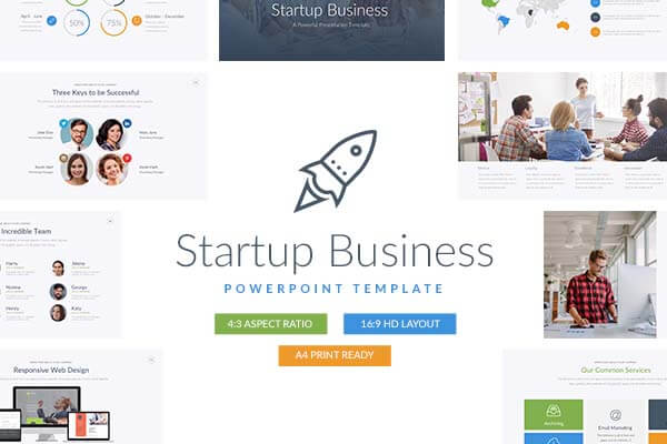 Startup Business PowerPoint Template Theme