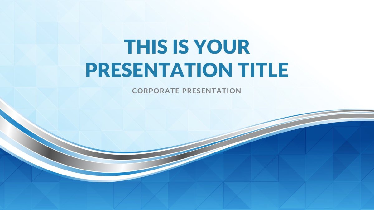 Waves Real Estate Free PowerPoint Template