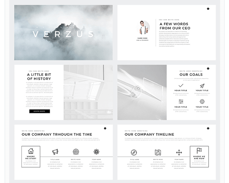 Verzus Minimal PowerPoint Template -min